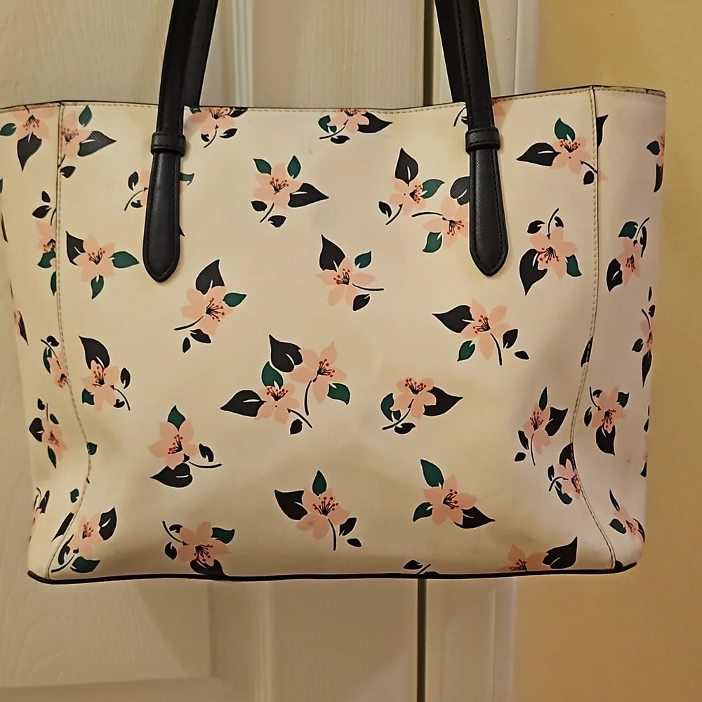 Kate Spade Floral Tote Bag - Cream and Black - Picture 4 of 16